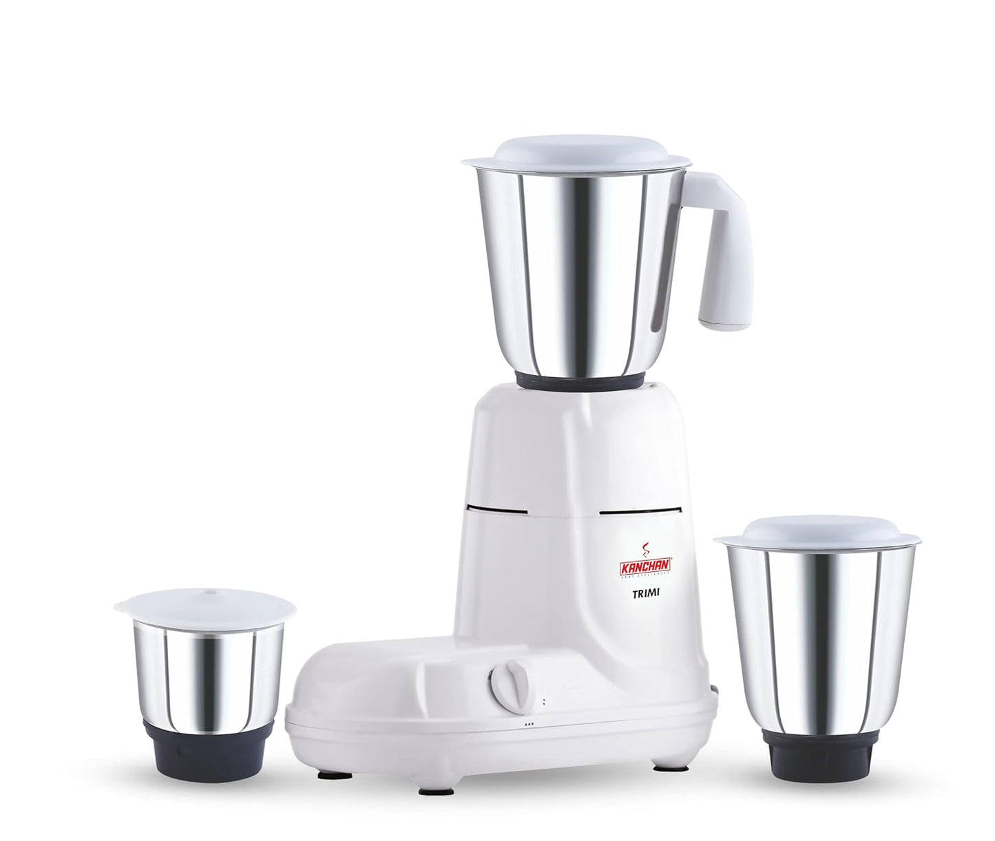 Trimi 650 Watt Mixer Grinder - 3 Steel Jars for Smooth & Fine Grinding, Blending, Overload Protection, SS Blades - 2 Yr Warranty