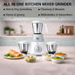 Taffy 650 Watt Mixer Grinder with 3 Stainless Steel Jars - Large Jars - Smooth , Fine Grinding and Blending