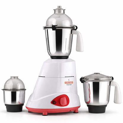 Tristar 750 Watt Mixer Grinder - 3 Stainless Steel Jars with Lid Lock - Copper Motor with 5 Year Warranty