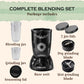 Nutri Blender Mixer Grinder for Smoothie & Juices , 450 Watt Copper Motor, 2 Unbreakable Jars 500ml & 300ml - (2 Jar, 2 Blade - Black) - 1 Year Warranty