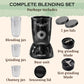 Nutri Blender Mixer Grinder for Smoothie & Juices , 450 Watt Copper Motor, 3 Unbreakable Jars 500ml & 300ml - (3 Jar, 2 Blade - Black) - 1 Year Warranty