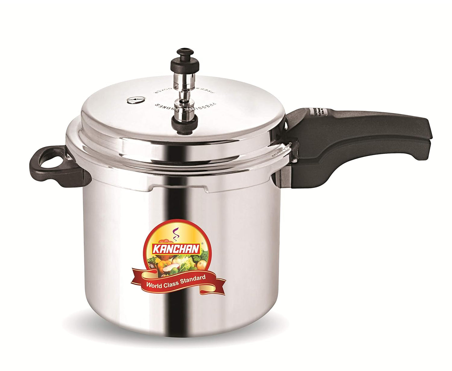 Classic Aluminium Pressure Cooker- 12 Litre, Outer Lid Cooker Gas Stovetop Compatible - For Large Family, Restaurant - 5 Year Warranty ISI Certified