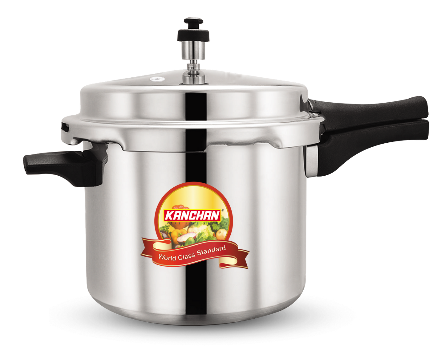 Classic Aluminium Pressure Cooker- 10 Litre, Outer Lid Cooker Gas Stovetop Compatible - For 7-10 Person Meal - 5 Year Warranty ISI Certified