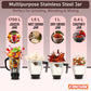 Triset Plus 750 Watt Juicer Mixer Grinder - 4 Jars ( Stainless Steel 3 Jars + 1 Juicer Jar ) - Fine & Smooth Grind and Blend