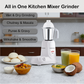 Trimi 650 Watt Mixer Grinder - 3 Steel Jars for Smooth & Fine Grinding, Blending, Overload Protection, SS Blades - 2 Yr Warranty