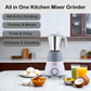 Turbo Mixer Grinder - 650 watt , 3 Jars for Grinding & Blending  ( 1 L Wet & Dry Jar, 1.5 L Liquidizing Jar, 0.4 L Chutney Jar)