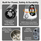Turbo Plus Mixer Grinder Juicer - 650 watt, 3 Jars for Grinding & Blending & 1 Juicer Jar - 2 Year Warranty