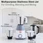 Turbo Plus Mixer Grinder Juicer - 650 watt, 3 Jars for Grinding & Blending & 1 Juicer Jar - 2 Year Warranty