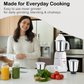 Trimi 650 Watt Mixer Grinder - 3 Steel Jars for Smooth & Fine Grinding, Blending, Overload Protection, SS Blades - 2 Yr Warranty