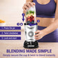Nutri Blender Mixer Grinder for Smoothie & Juices , 450 Watt Copper Motor, 2 Unbreakable Jars 500ml & 300ml - (2 Jar, 2 Blade - Silver) - 1 Year Warranty